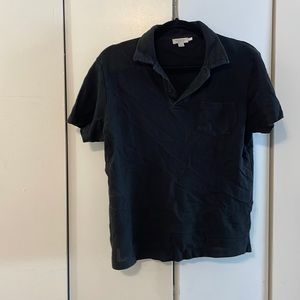 Sunspel black polo shirt